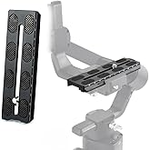 Akeipho Aluminum Quick Release Plate 120mm for DJI Ronin SC Gimbal,Camera Mounting Plate Compatible Arca-Swiss with 1/4" Hole for Gimbal Stabilizer Tripod