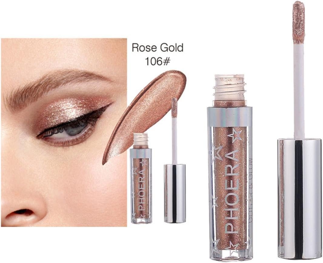 SMILEQ Sexy Eyeshadow Stick 12 Color Magnificent Metals Glitter and Glow Liquid Eyeshadow
