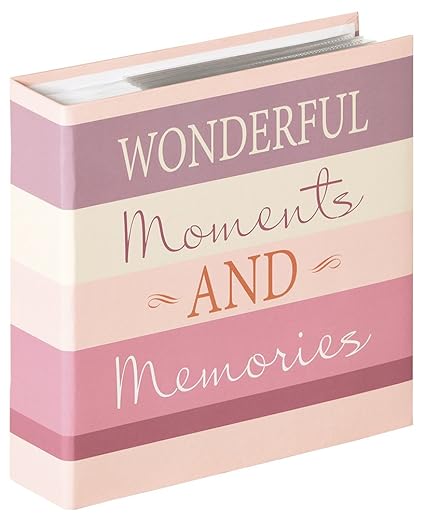 Walther design ME-338-W Memo-Einsteckalbum Moments, Design Wonderful, 200 Fotos, 13 x 18 cm