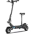 NANROBOT Electric Scooter Adults 50mph Dual Motor Electric Scooter with Suspension 80Miles Range Fast Sports Escooter Folding 10" Off Road Tires 330LBS Max Load Complies with UL2272 Certification