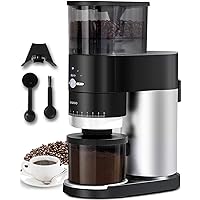 Conical Burr Coffee Grinder, ENZOO Electric Coffee Bean Grinder with Detachable Design for Easy Cleaning, 40 Precise…