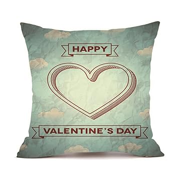 Amazon Com Throw Pillow Cover Dayseventh Happy Valentine Pillow