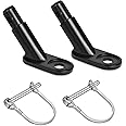 Bicycle Rear Racks Steel Bicycle Trailer Hitch Mount Adapter Replacement Most Bike Cycling Rear Carrier Mount Bike Accessory (2 Pack)