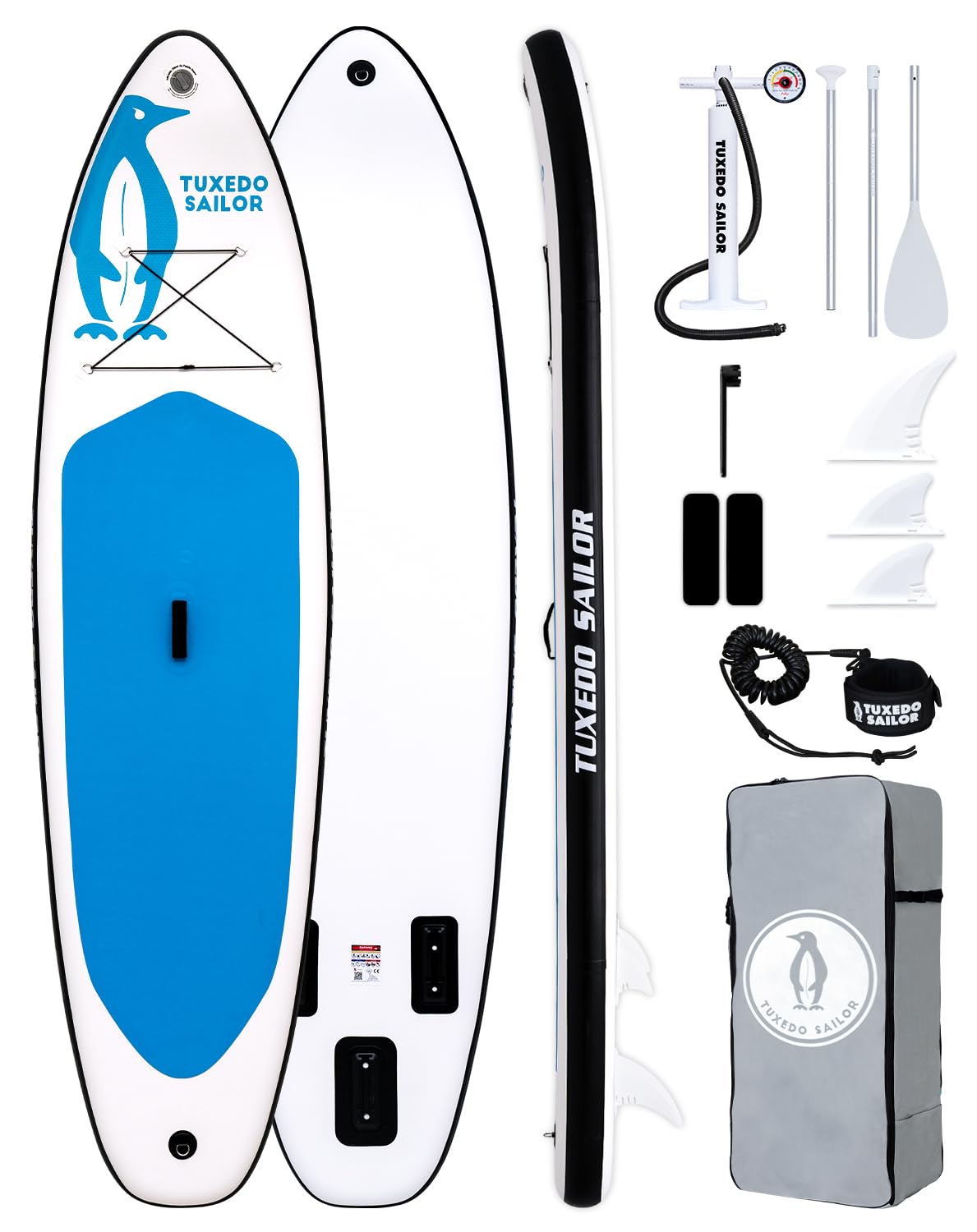 Tuxedo Sailor 10'6"×33"×6" Inflatable Stand Up