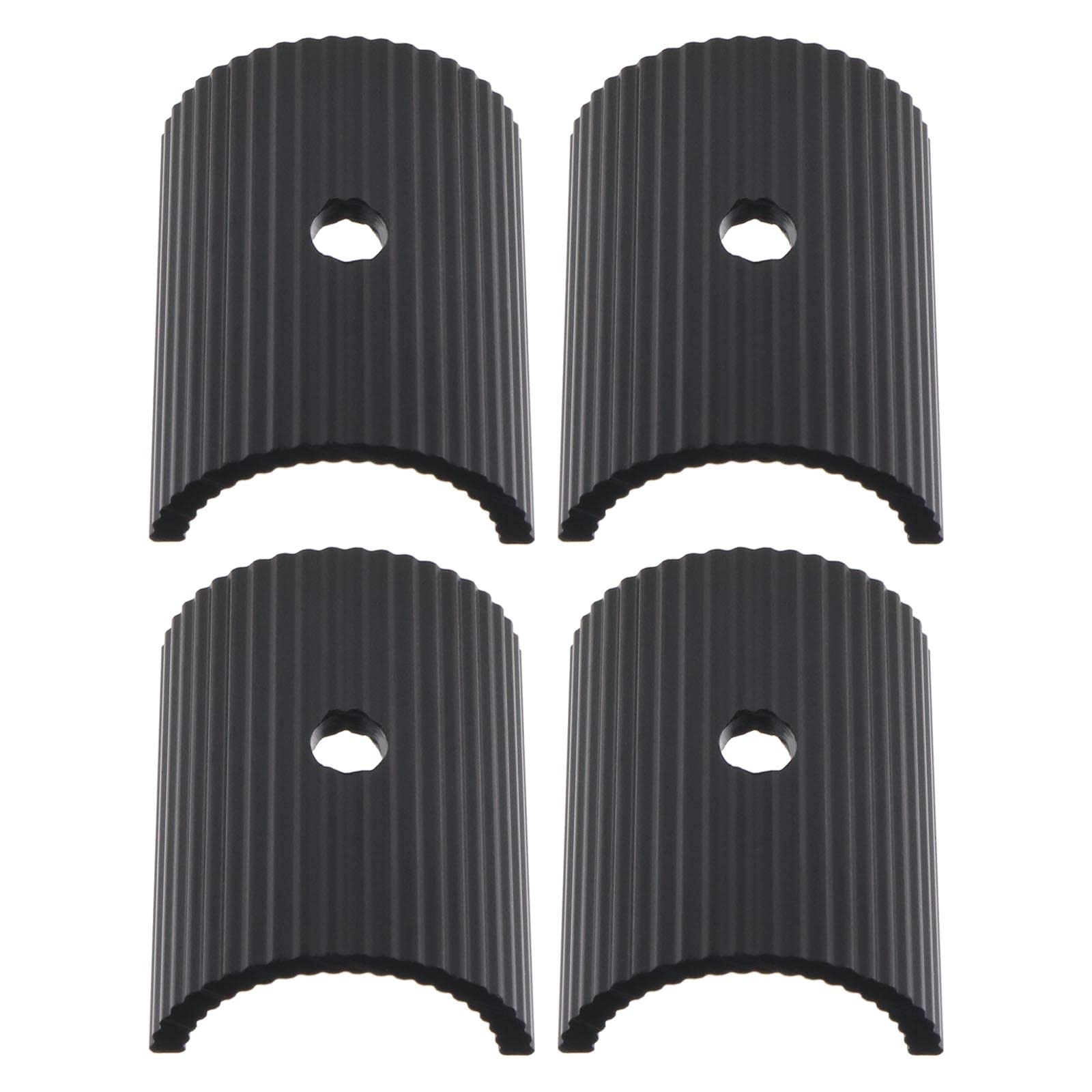 OTOTEC 2PCS Bicycle Handlebar Shim Bike Handlebar Conversion Sheet Spacer Adapter Reducer Cycling Components Aluminum Alloy 25.4mm to 31.8mm Black