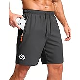 Tmeefee Lightweight Athletic Shorts Men: Running Short Mens Zipper Pockets Quick Dry Fit Gym Yoga Basketball Workout