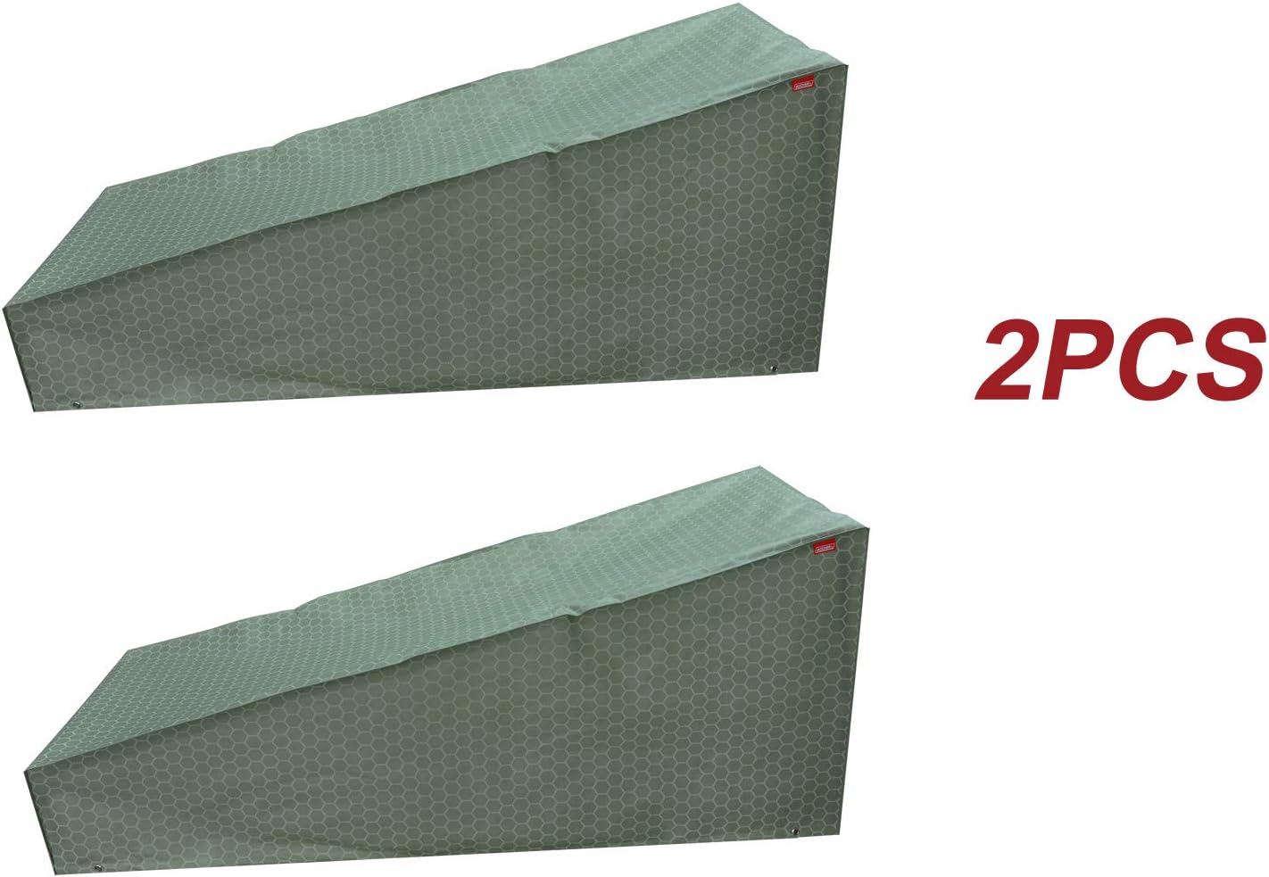 acoveritt Honey Comb Series -2pcs Waterproof Heavy Duty Chaise Lounge Cover (69" W×30" D×31" H)
