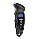 TACKLIFE TG01 Digital Tire Pressure Gauge 150 PSI 4 Settings with Backlight LCD Display and Non-Slip Grip Tire Gauge for Cars and Motorcycles