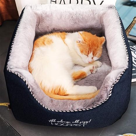 Lit De Chat Lit De Chat Canape Chat Chat Qui Dort Tampon Mousse De Memoire Lit Respirant Pour Chats Et Chatons De Moins De 11 Lbs Amazon Fr Animalerie