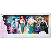 Disney Store Official Ariel Classic Doll Gift Set - Includes The Little Mermaid, Ursula & King Triton Dolls Plus More - Disney Classic Dolls & Accessories Playset for Imaginative Play