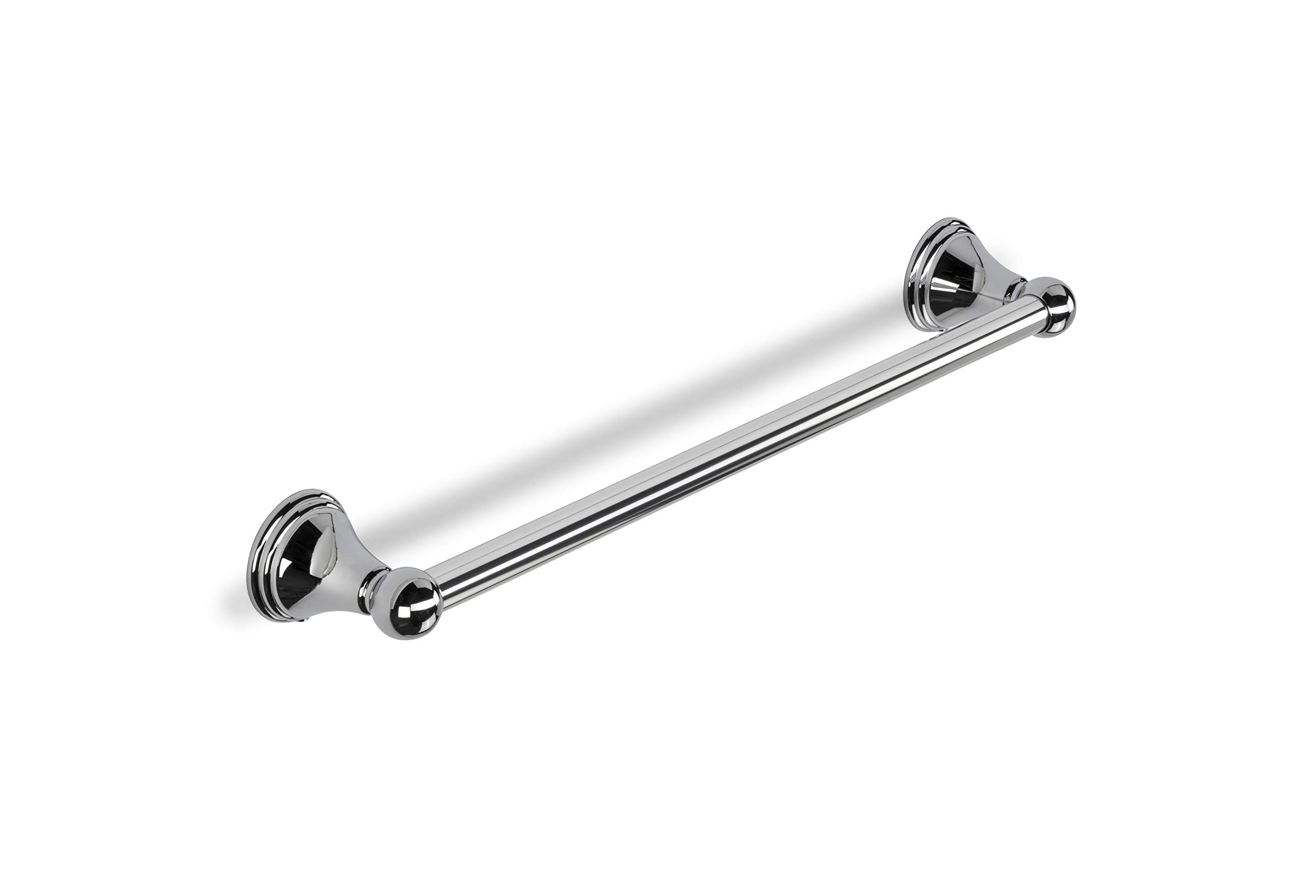 Croydex Westminster Wall Mounted Towel Rail with Zinc Alloy Construction, Chrome