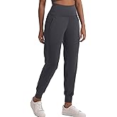 bepopotan Women's Yoga Joggers with Zipper Pockets - Lightweight High Waist Pants for Gym, Running, Workout, Casual