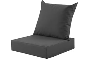 MuaMelop Outdoor Deep Seat Cushion Set, 24x24 Inch Water-Resistant & Fade-Resistant Outdoor Chair Cushions, Patio Furniture C