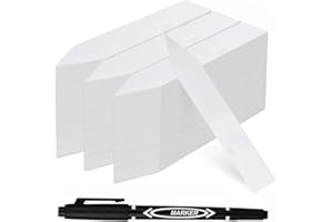 MOONSOUND Plant Labels, 300pcs Plant Remark Name Sign, Waterproof Potting Flower Name Sign Record Plant Time Name Labels Nursery Plant Tags Seed Labels Plant Marker for Outdoor Indoor