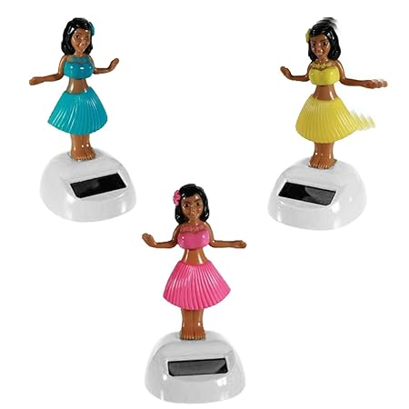 Solar Wackel Figur, Hula-Girl, Hawaii, Mädchen, ideal für die Fensterbank, Auto, Büro, Schreibtisch, einfach süss...! Wichtel