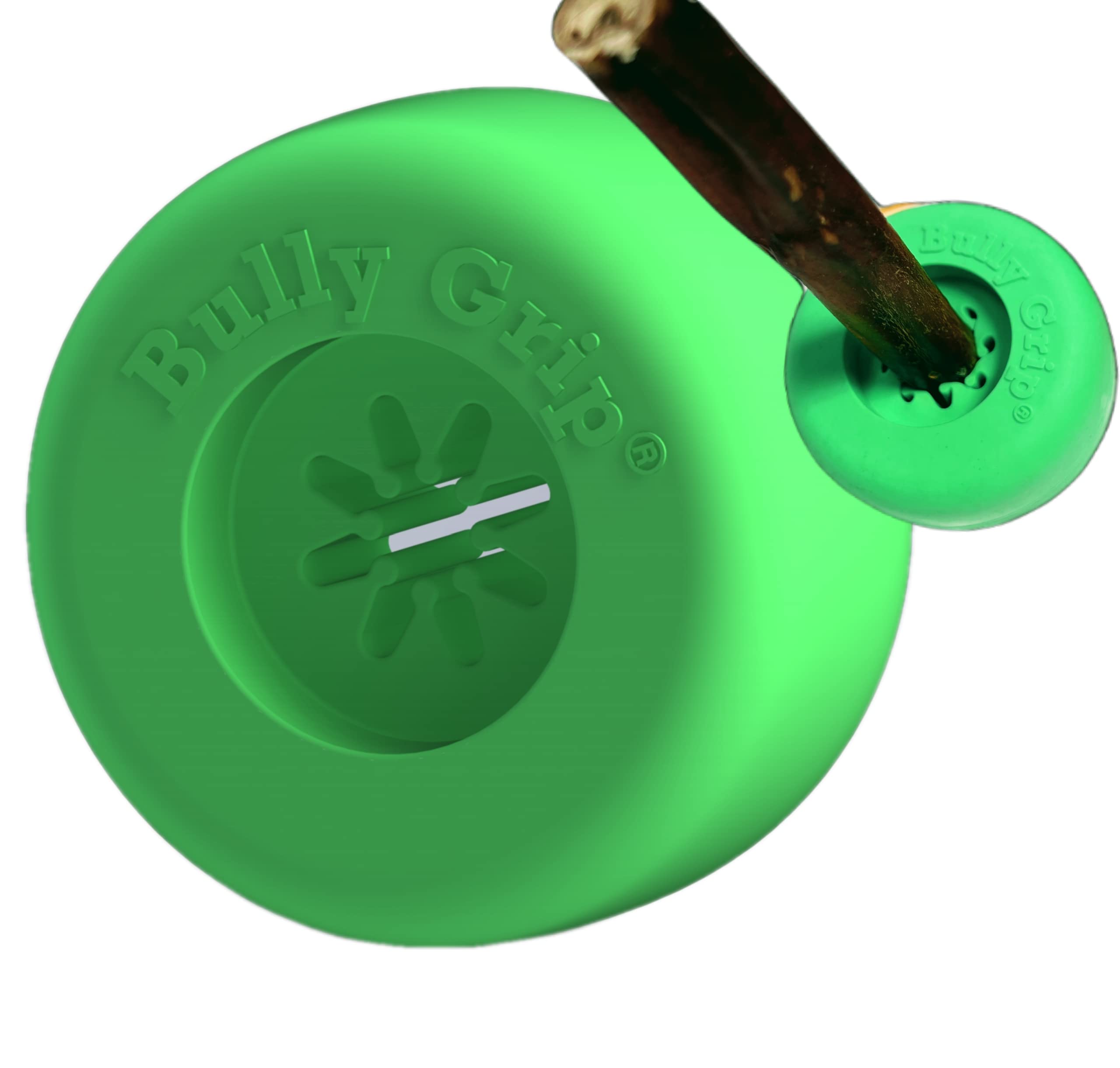 Bully Grip Dog Chew Toy - Bully Stick Holder, Interactive Dog Toy, Slow Feeder, Treat Dispenser, Chew Toy & Safety Device for Dogs Up to 50 lbs