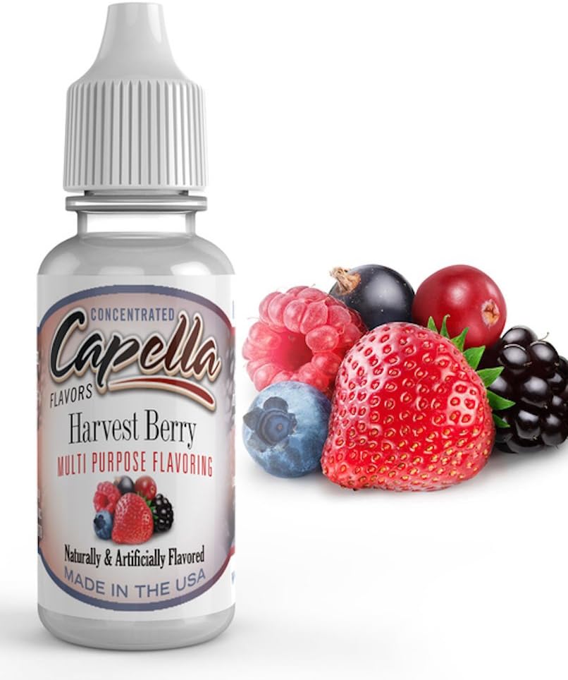 Harvest Berry Flavour Concentrate 13ml - Authentic CAP Flavor Drops bottled by Capella in the USA for use in cooking and baking, mixing drinks.