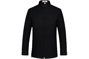 ZooBoo Chinese Tang Suit for Men Kung Fu Clothing Tops Martial Art Cotton Shirt