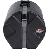 SKB 9 x 12 Inch D-Shaped Tom Drum Case with Padded Interior &amp; Molded Feet | D-Shaped Drum Design with Molded-In Feet for Upright Positioning &amp; Stability, Secure Padded Storage &amp; Transport, Black