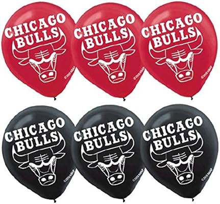 Chicago Bulls Nba Collection Printed Latex Balloons Party