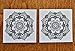 Yoga Mandala Temporary Tattoo - Realistic Body Art - Yoga Gift - Set of 2 Temporary Tattoos, 2.5