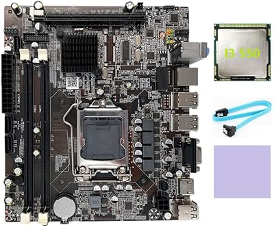 Wresetly H55 Motherboard LGA1156 DDR3 I3 I5 I7 CPU Support I3 550 CPU Bundle