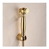 MUOBSBJRX GoldSprayer Solid Brass Handheld Shower