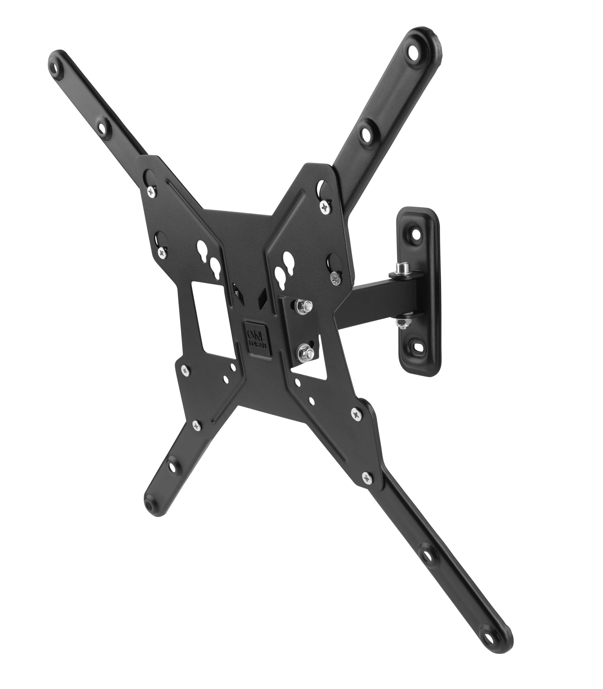 One For All TV Bracket – Swivel (90°) Wall Mount – Screen size 13-65 Inch - For All types of TVs (LED LCD Plasma) – Max Weight 30kgs – VESA 75x75 to 400x400 - Free Toolbox app – Black – WM2441