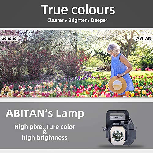 ABITAN ELP-LP49 / V13H010L49 Replacement Lamp Bulb for ELPLP49 for Epson PowerLite Home Cinema 8350 8345 8700UB 8500UB 7500UB 6500UB 9500UB 9700UB H373A H336A Projector with Housing
