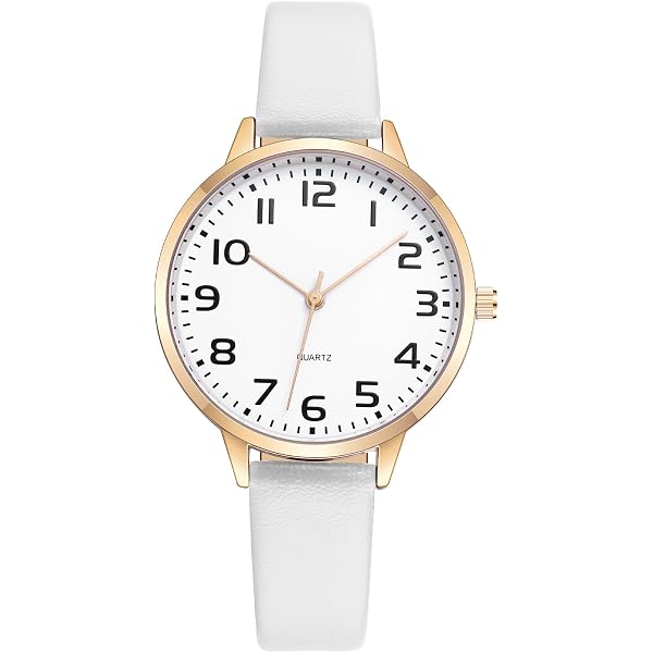 Women\'s White Analog Case Quartz Fashion Leather Mesh Strap Round Wrist Watch s-l1200.jpg main image 4