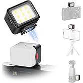ULANZI DG01 Mini Light Magnetic LED Camera Light with Detachable Diffuser & Cold Shoe, 3 Levels Brightness Support Type-C Cha
