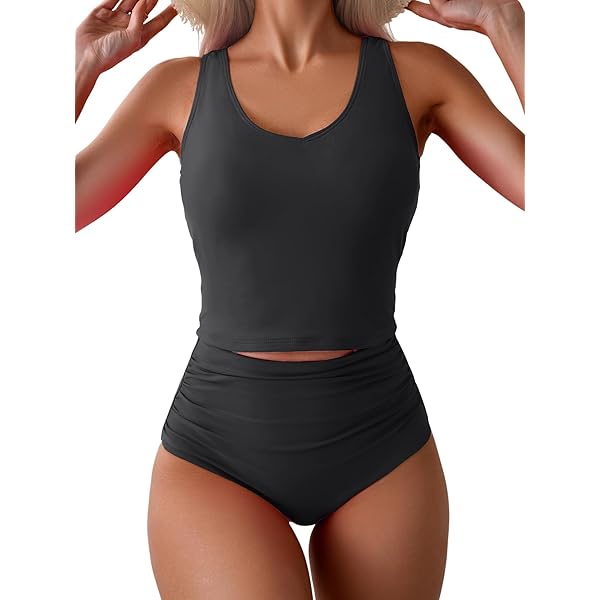 Eomenie Swimsuit Eomenie Women's Swimsuit Tankini Tummy Control