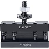 Accusize BXA Quick-Change Tool Holder, 0250-0202T | BXA V-Groove Boring, Turning and Facing Holder, Shank 3/4 in, Tool-Bit 1/2 in to 3/4 in