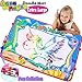 GBD Water Drawing Aqua Doodle Mats Pad for Kids Boys Girls Toddlers Dinosaur Extra Large 6 Color Painting Writing Educational Learning Summer Outdoor Travel Toys Birthday Gifts 34.4 X 22.8 inch