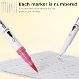 Ohuhu 120 Colour Dual Tip Markers Brush Fineliner Art Pens with Case Maui Series view 6