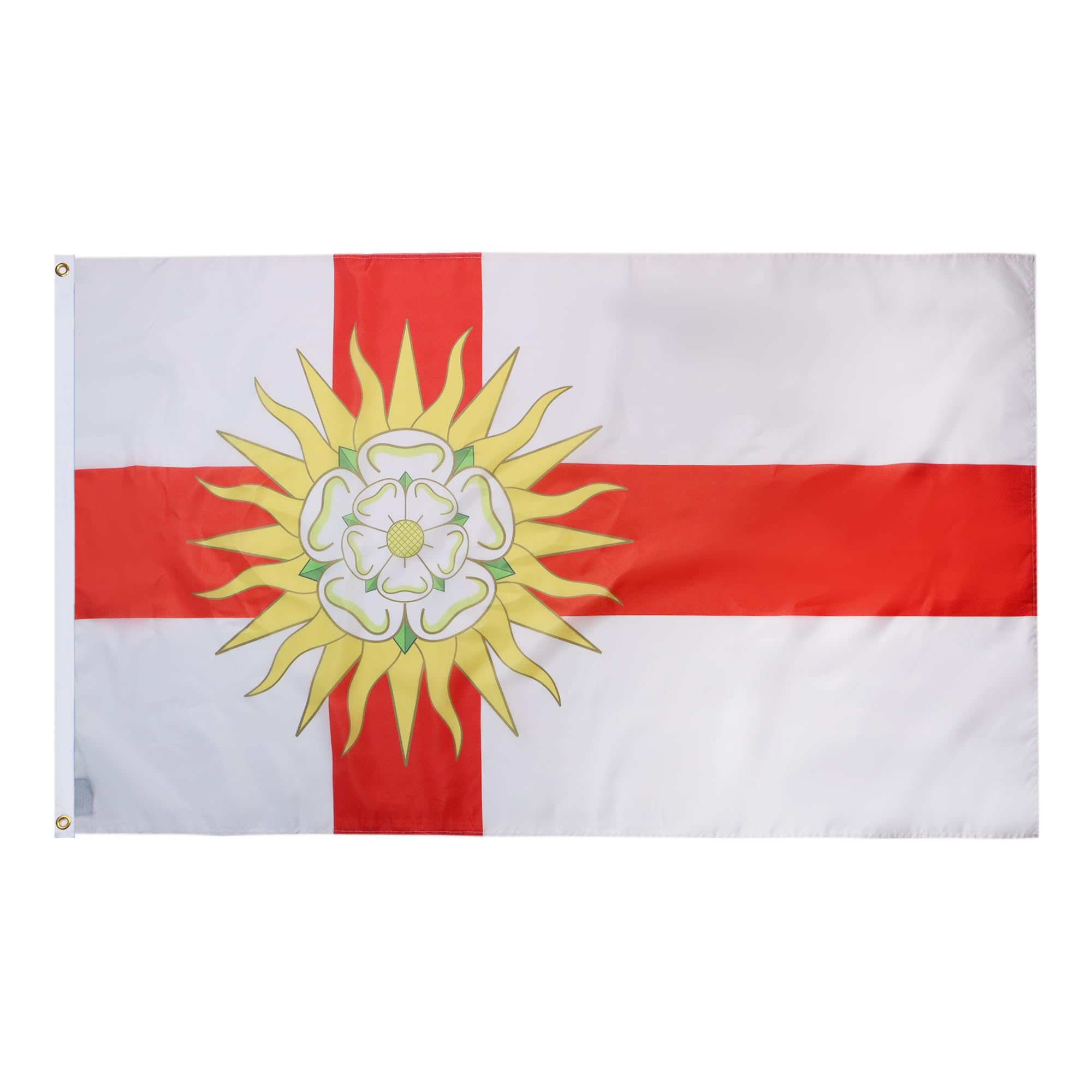 AZ FLAG - West Riding Of Yorkshire County Flag - 2x3 Ft- 100D Polyester County Of York - England Banner with Two Metal Grommets - Fade Resistant - Vivid Colors - 2' x 3' Feet - 90x60 Cm