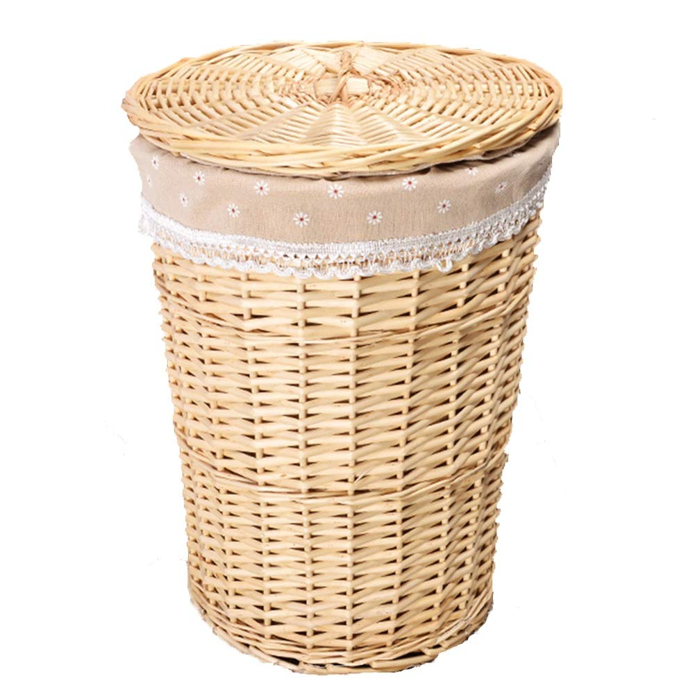 Dirty Clothes Storage Basket Bedroom Living Room Wicker