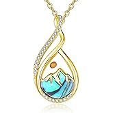 Dreamboat Mustard Seed Mountain Necklace for Women 925 Sterling Silver Christian Faith Pendant Necklaces First Communion Confirmation Jewelry Gifts for Her