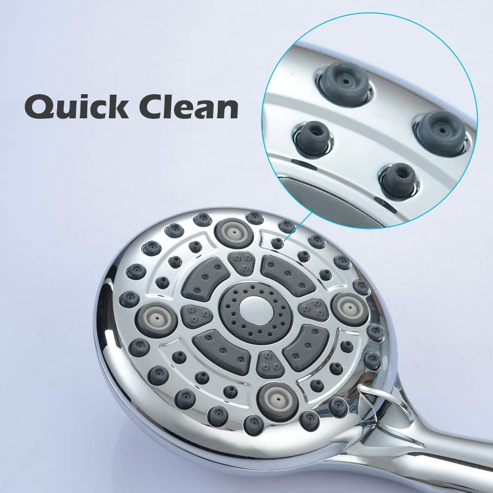 HOMELODY Shower Head Universal 6 Spray Settings High Pressure with ...