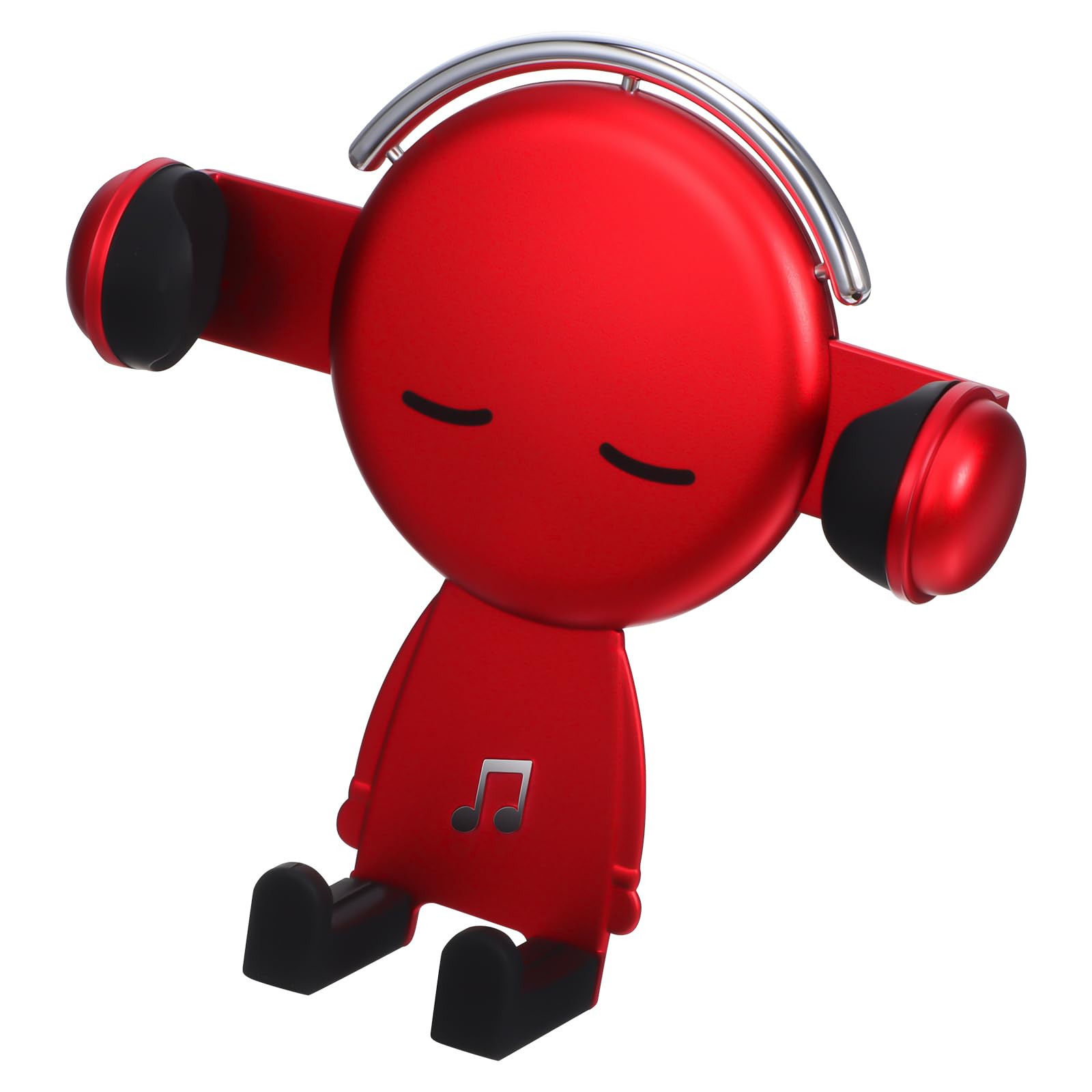 Hemobllo Car Phone Holder - Air Vent Car Phone Holder Phone Holder for Car Universal Air Vent Car Phone Mount Cradle Cute Cartoon Car Mount, Red