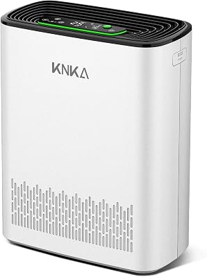 Purificateur d'Air, CADR 300 m³/h, jusqu'à 80 m², filtre HEPA, Blanc