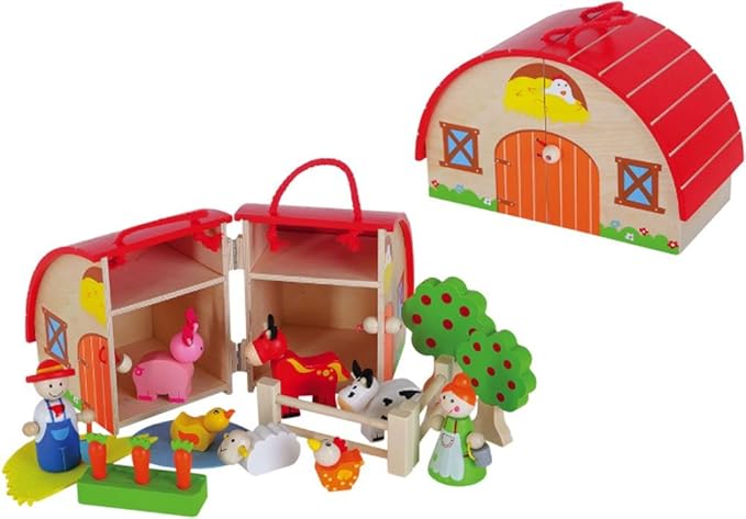 'Spiel für Kinder Spielhaus "Der fröhliche Bauernhof – aus Holz: Amazon