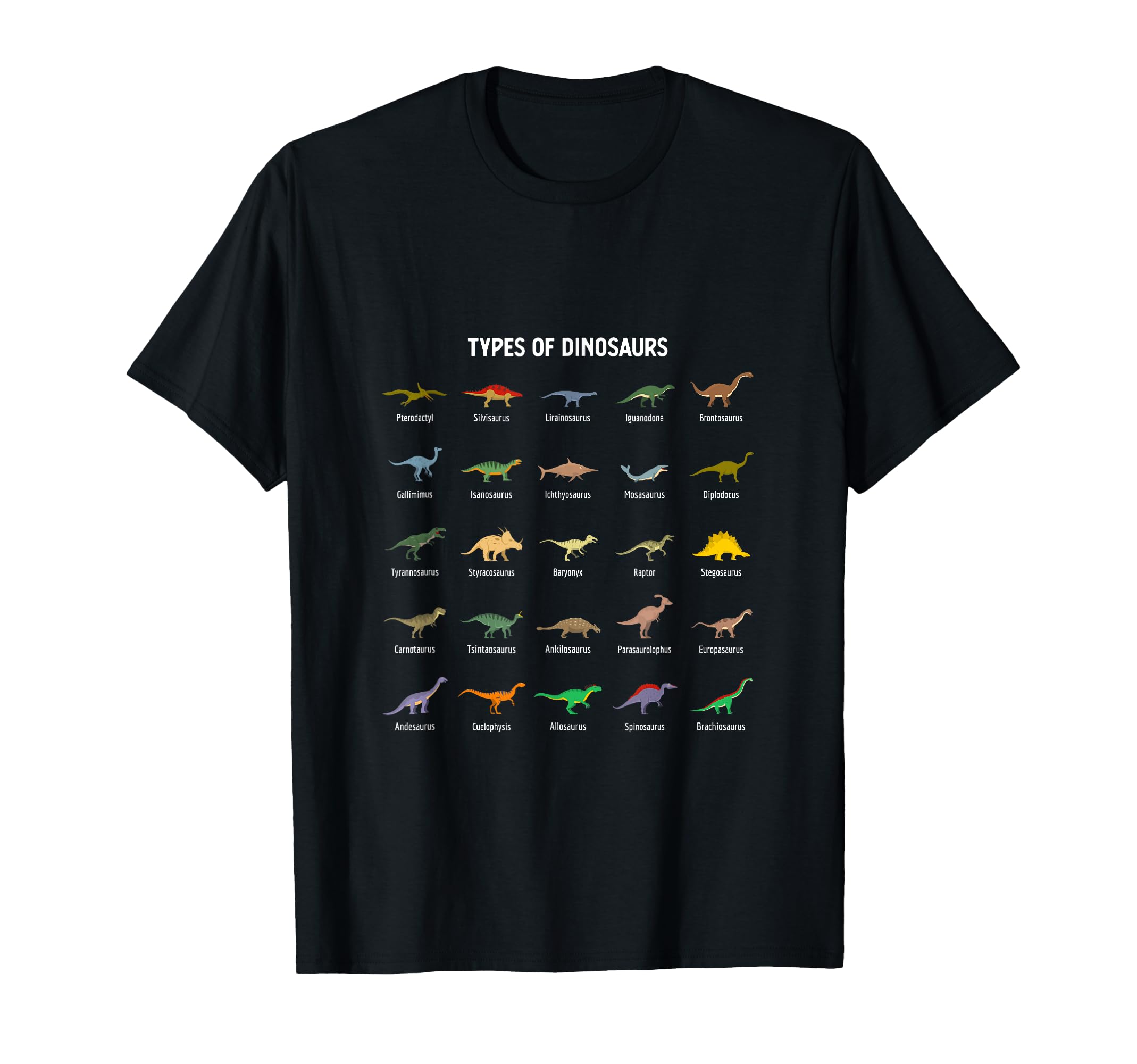 Types of dinosaurs Dragon lover T-Shirt