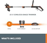WORX WG163E.1 20V Cordless 30cm Line Trimmer with Battery and Charger view 9