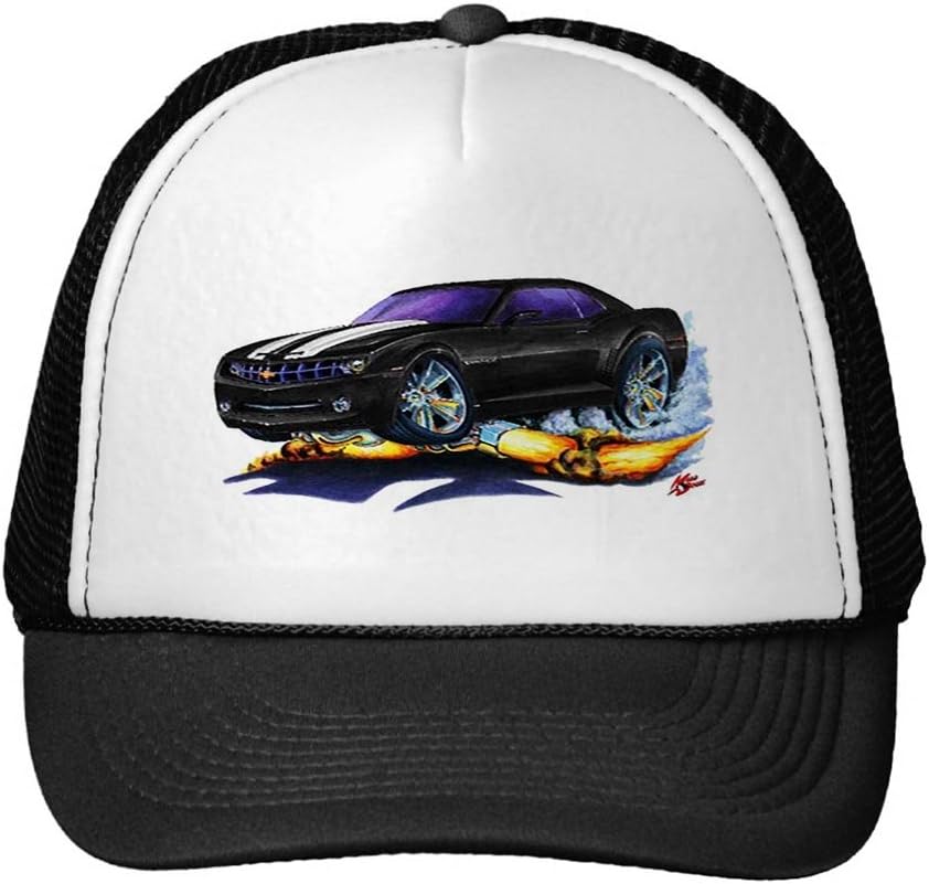 Funny 2010 Camaro Black-White Car Trucker Hat
