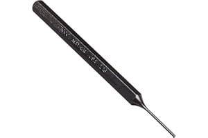 Mayhew Tools 21000 SAE Pin Punch, 1/16 x 0.75" Pin, 4" OAL x 1/4" Body, Black Oxide Finish