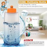 SwissPack NEW Spray Mop with 4 Microfiber Cloths 600ml Refillable Bottle Grey view 9