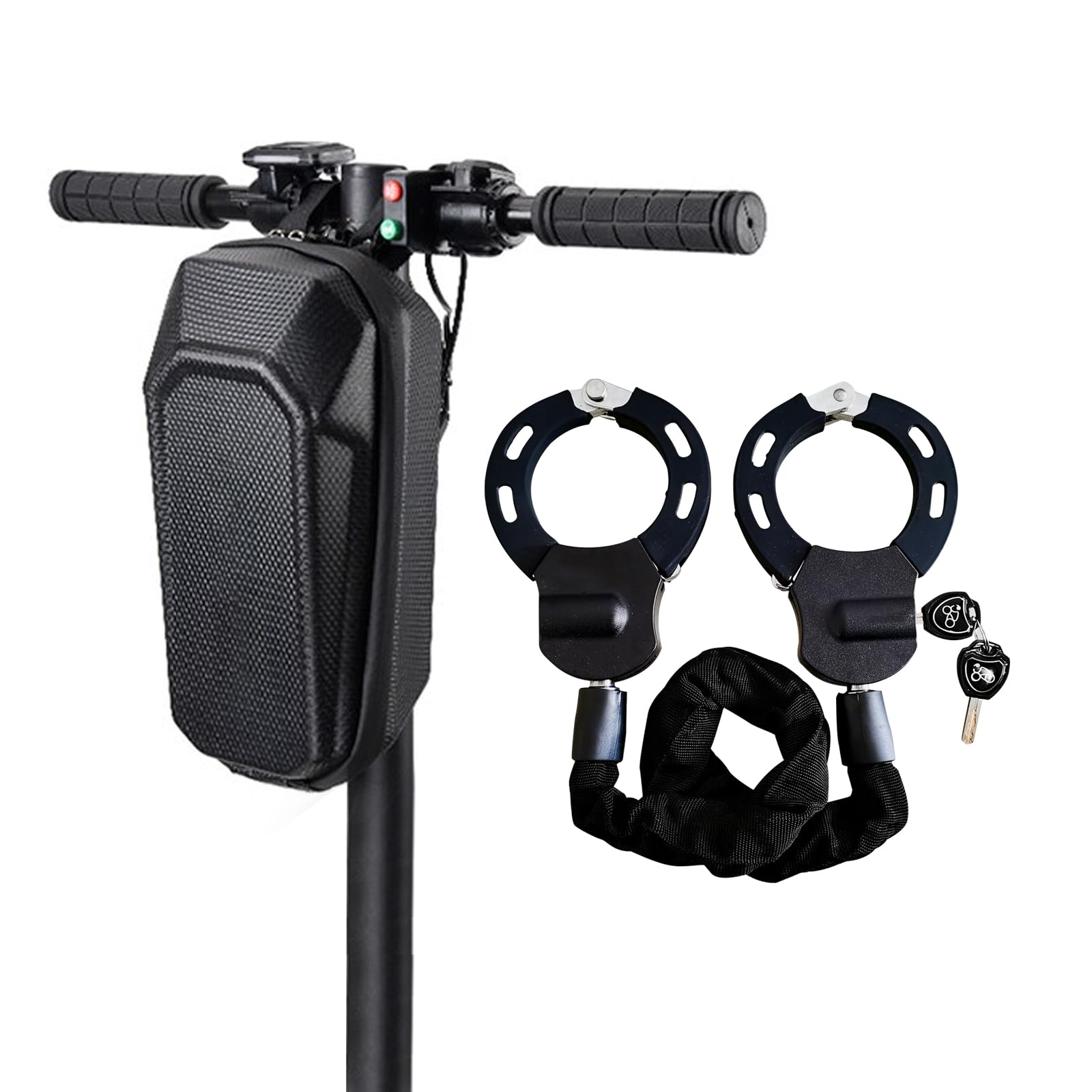 Maxant Electric Scooter Locks - Heavy Duty Bike Locks with 3 Keys and Water-Proof Bag - Level 5 Security for Cycle, Motorcycle, Scooter, Mountain Bike