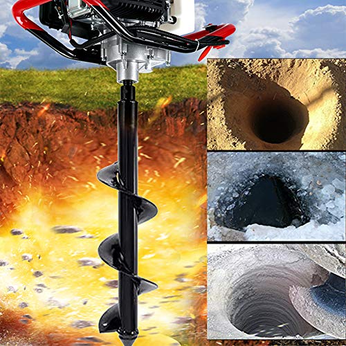 Auger Drill Bit,Sowereap Garden Plant Flower Bulb Auger (3 x 12inch) Rapid Planting Drill Bit-Post or Umbrella Hole Digger for 3/8"Hex Drive Drill