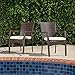GDF Studio Melba Outdoor Brown Wicker Dining Chair with Beige Cushion (Set of 2)